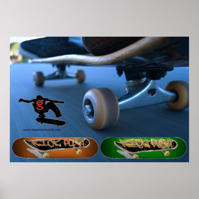 Kick Push (Skateboarding) Poster (Vorne)