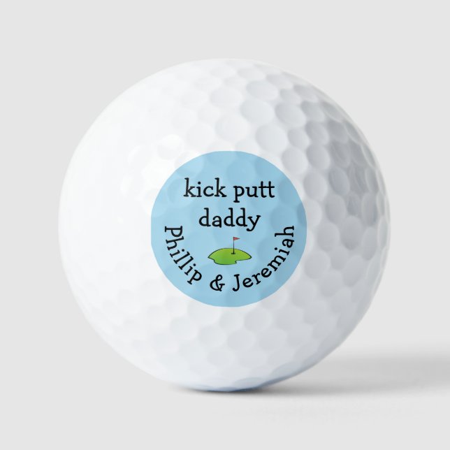 Kick Putt Daddy Familiennamen Golfball (Vorderseite)