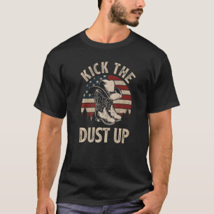 Kick The Dust Up Vintage Cowbot Hut Western Countr T-Shirt
