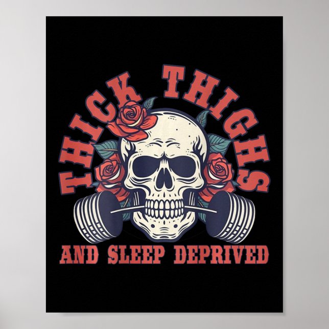 Kick Thighs and Sleep Deprived - on back Poster (Vorne)