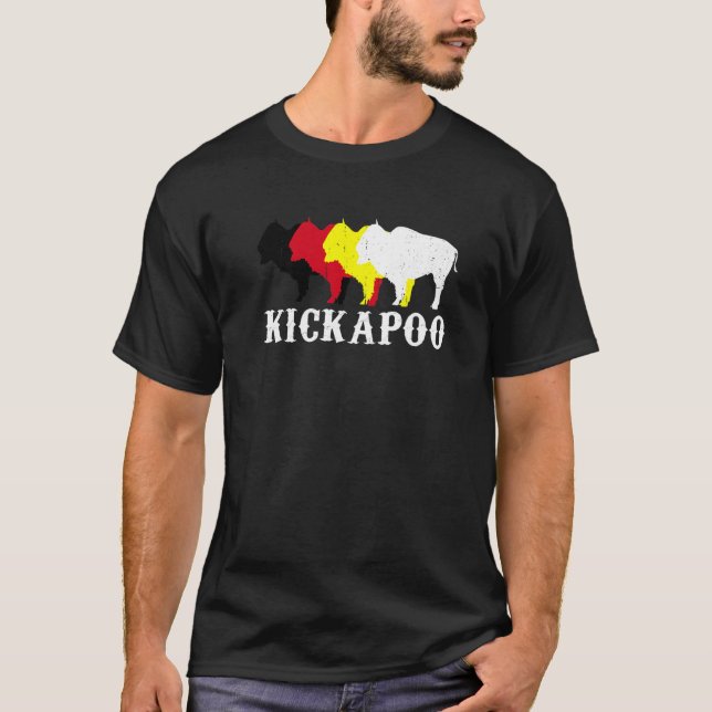 Kickapoo-Stammesnation Einheimischer mexikanischer T-Shirt (Vorderseite)