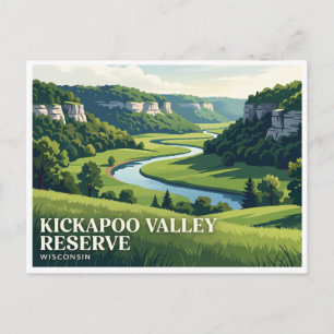 Kickapoo Valley Reserve La Farge Postkarte