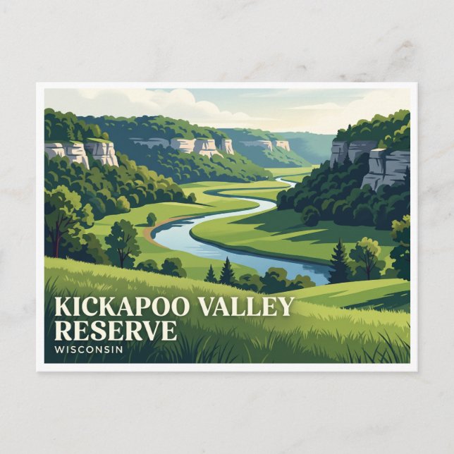 Kickapoo Valley Reserve La Farge Postkarte (Vorderseite)