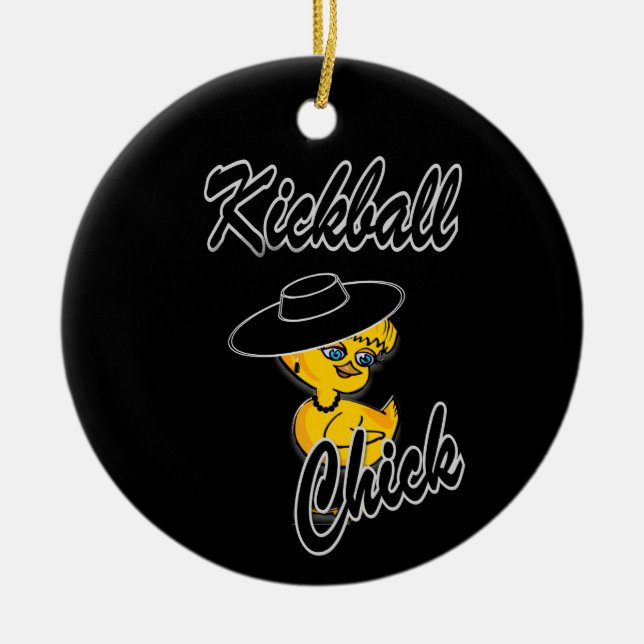 Kickball Chick #4 Keramik Ornament (Vorne)