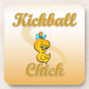 Kickball Chick Getränkeuntersetzer