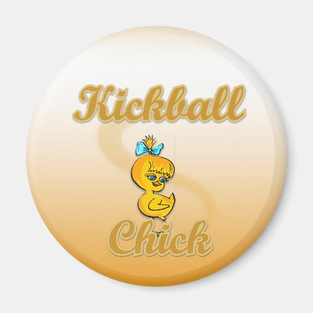 Kickball Chick Magnet (Vorne)