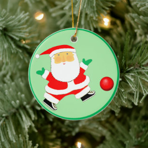 Kickball Christmas Collectible Keramik Ornament