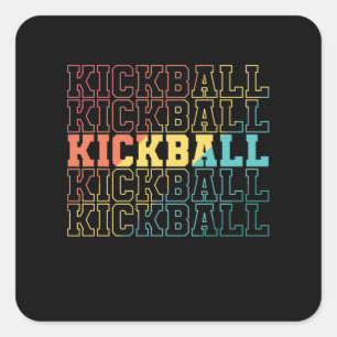 Kickball Gummiball Amerika Quadratischer Aufkleber