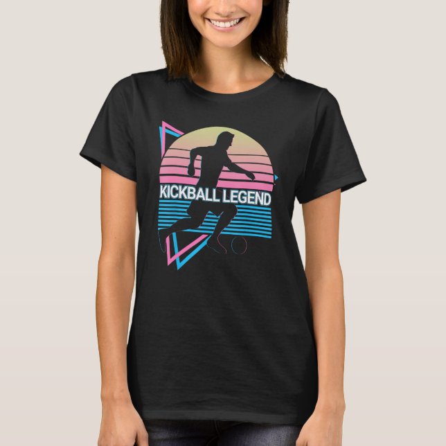 Kickball Legend Kickball Legend Retro T-Shirt (Vorderseite)