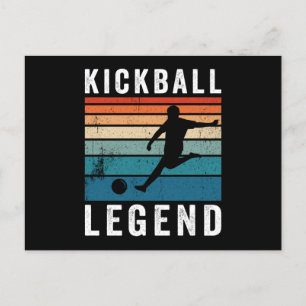 Kickball Legende Feiertagspostkarte