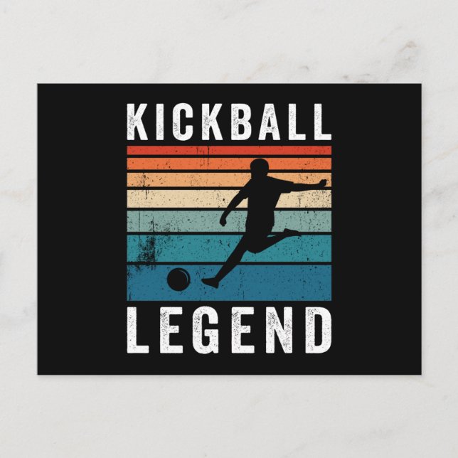 Kickball Legende Feiertagspostkarte (Vorderseite)