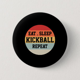 Kickball Player Retro Funny Gift Button