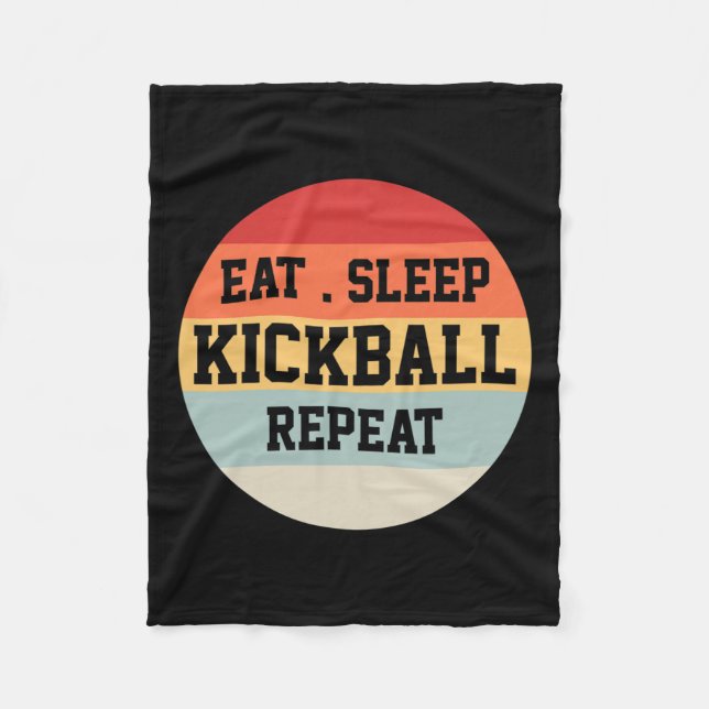 Kickball Player Retro Funny Gift Fleecedecke (Vorderseite)