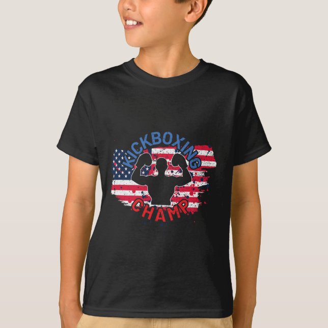 Kickbox-Champion Usa  T-Shirt (Vorderseite)