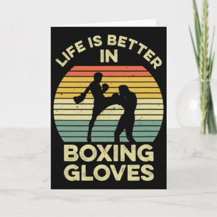 Kickbox-Design für einen Muay-Thai-Kämpfer Karte