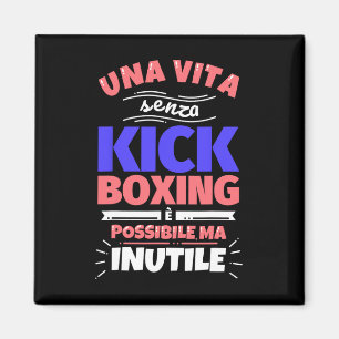 Kickbox-Geschenk Lustig Athletisch Sport - Ohne Sc Magnet