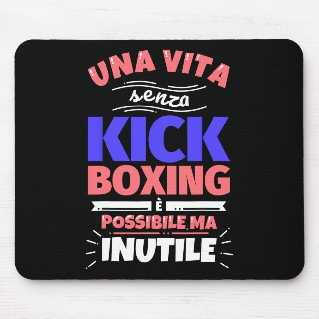 Kickbox-Geschenk Lustig Athletischer Sport - Ohne  Mousepad (Vorne)