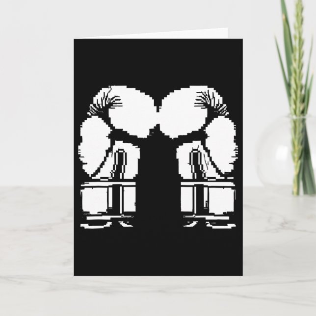 Kickbox-Handschuhe Pixel Art Sanda  Karte (Vorderseite)