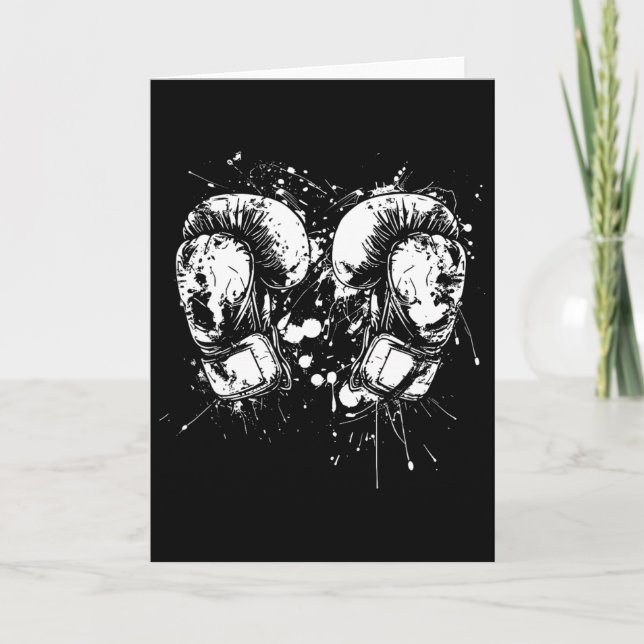 Kickbox-Handschuhe Streetart Sanda  Karte (Vorderseite)