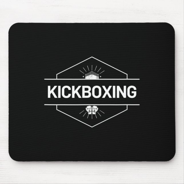Kickbox-Kampf-Logo Mousepad (Vorne)