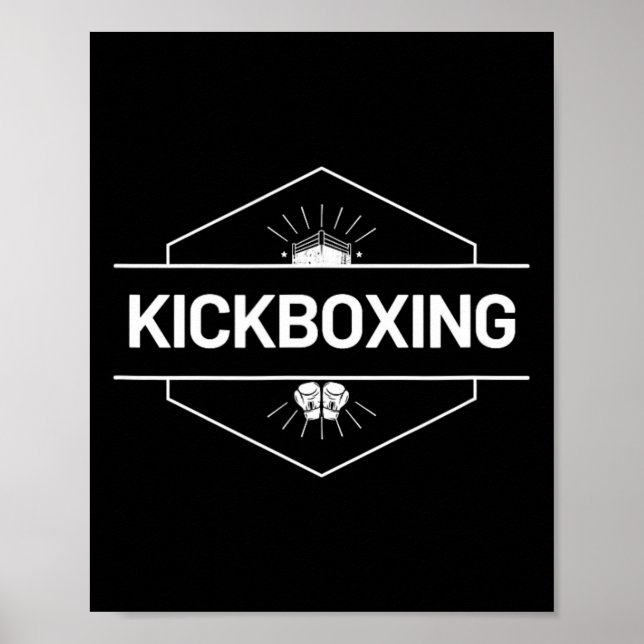 Kickbox-Kampf-Logo  Poster (Vorne)