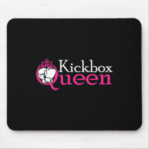 Kickbox-Königin ist Kickboxen Mädchen ist Frau Kic Mousepad