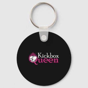 Kickbox-Königin ist Kickboxen Mädchen ist Frau Kic Schlüsselanhänger