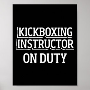 Kickbox-Lehrer Kick-Boxing-Training _1 Poster