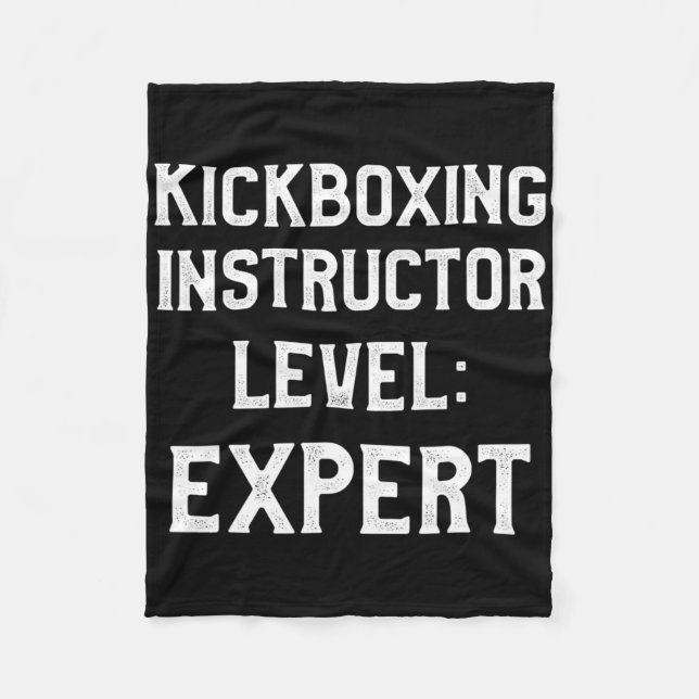 Kickbox-Lehrer Kick-Boxing-Training _2  Fleecedecke (Vorderseite)