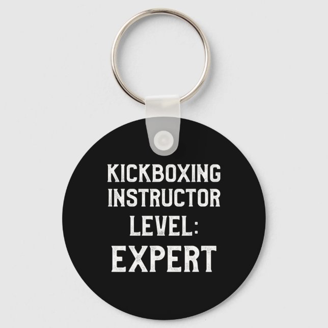 Kickbox-Lehrer Kick-Boxing-Training _2  Schlüsselanhänger (Vorderseite)