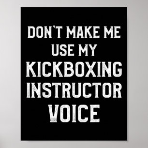 Kickbox-Lehrer Kick-Boxing-Training _3 Poster