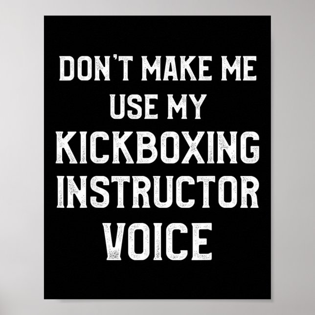 Kickbox-Lehrer Kick-Boxing-Training _3  Poster (Vorne)