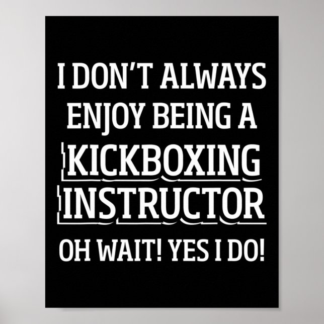 Kickbox-Lehrer Kick-Boxing-Training _4 Poster (Vorne)