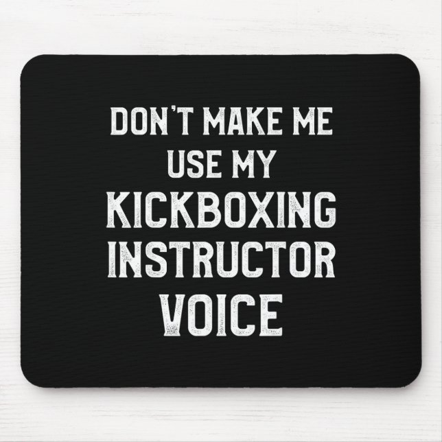 Kickbox-Lehrer Kick Boxing Workout _3  Mousepad (Vorne)