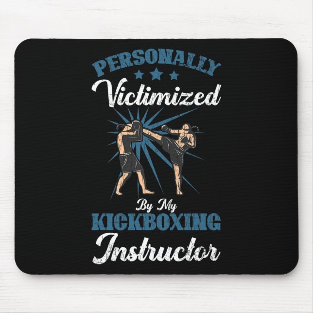 Kickbox-Lehrer Lustiger Kick Boxer Boxen Grap Mousepad (Vorne)