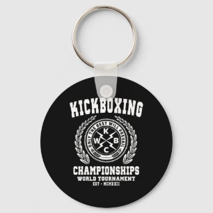 Kickbox-Meisterschaften, Kickboxing T-Shirt, Mart Schlüsselanhänger