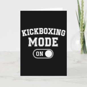 Kickbox-Modus Ein Lustiges Kickboxer-Geschenk Coac Karte