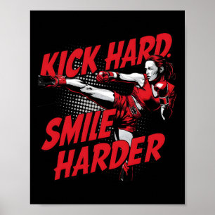 Kickbox-Outfit Muay Thai Savate Sanda Comic-Art Poster