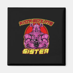 Kickbox-Schwester Martial Arts Magnet