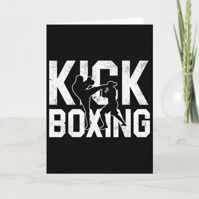 Kickbox-Shirts für Männer  Karte (Vorderseite)