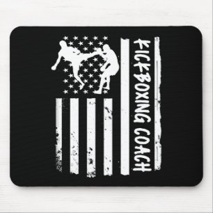 Kickbox-Trainer USA-Flagge Frauen Kinder Männer Mousepad