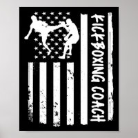 Kickbox-Trainer USA-Flagge Frauen Kinder Männer