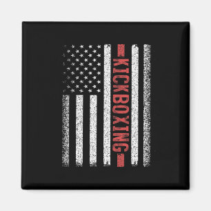 Kickboxen Amerikanische Flagge 4. Juli Kickboxer F Magnet