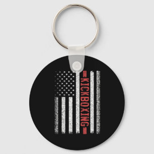 Kickboxen Amerikanische Flagge 4. Juli Kickboxer F Schlüsselanhänger