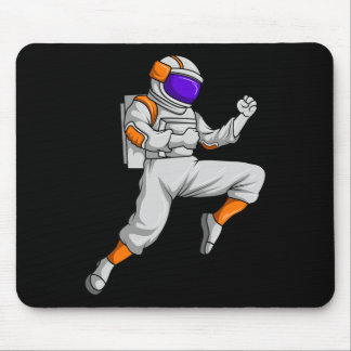 Kickboxen Astronaut Kickboxer Weltraum Karate B Mousepad