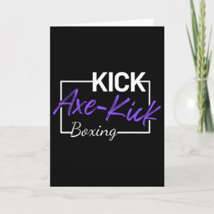 Kickboxen Axt Kick Karte
