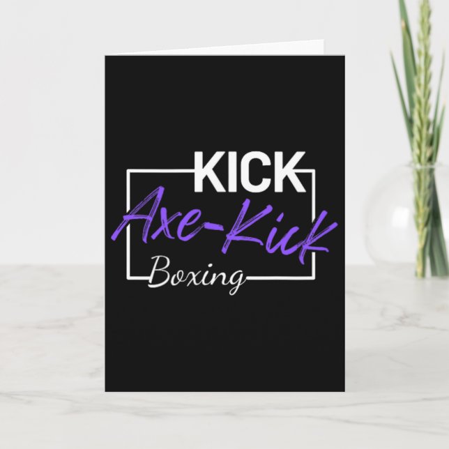 Kickboxen Axt Kick  Karte (Vorderseite)