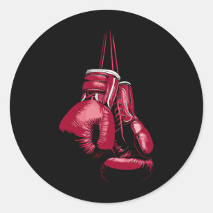 Kickboxen Boxen Liebhaber Boxer Vintage Boxhandsch Runder Aufkleber