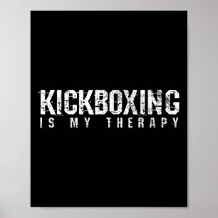 Kickboxen Boxen Material Kunst Geschenk Poster