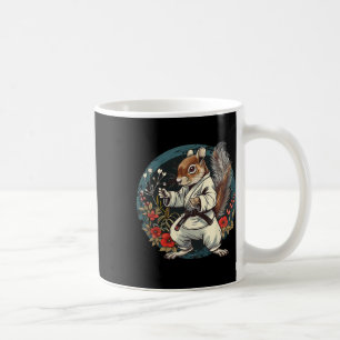 Kickboxen Eichhörnchen Floral Judo Eichhörnchen Li Kaffeetasse